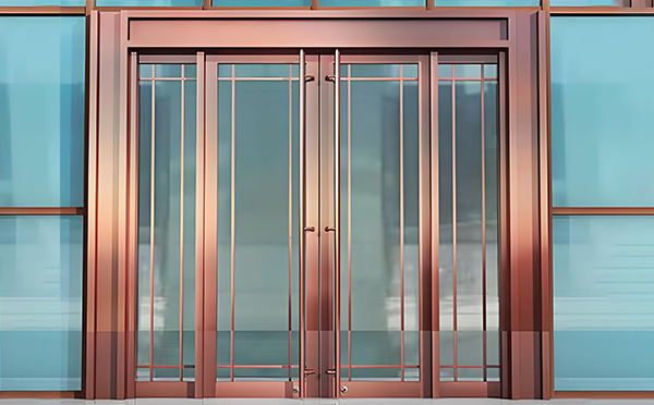 南口街道玻璃地弹门