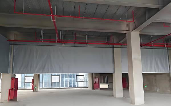 南口街道防火布挡烟垂壁